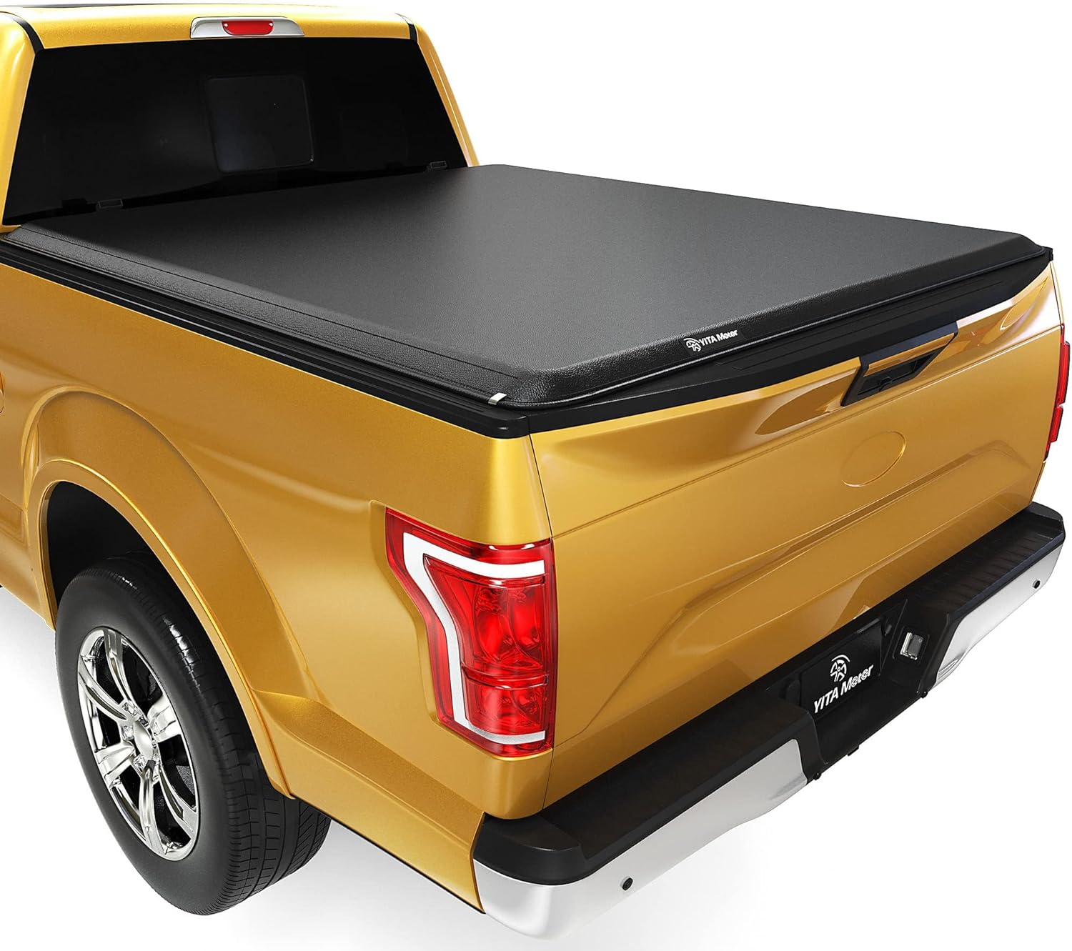 YITAMOTOR Soft Roll Up Truck Bed Tonneau Cover Compatible with 2017-2025 Ford F-250 F-350 F250 F350 Super Duty, Styleside 6.75 ft Bed 6'9" Soft Roll-Up 2017-2025