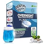 120 units Overnight Retainer & Denture Cleaning Tablets- Extra Strength, Best Cleaner Removes Bad Odor, Plaque, Stains from Retainers, Night Guards, Mouth Guard, & Dental Appliances.