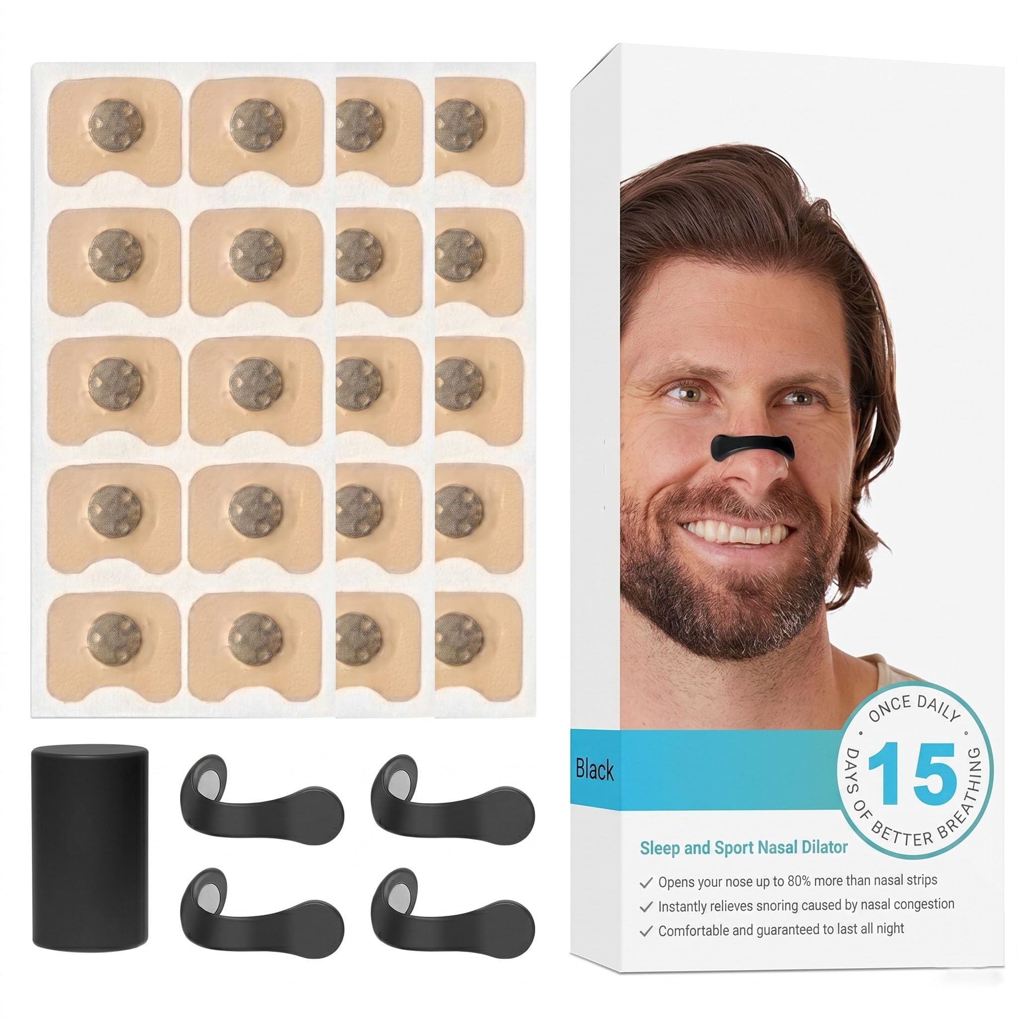 Magnetic Nose Strips,Anti Snoring Nose Clip,Magnetic Nasal Dilator For Sleep-image-28