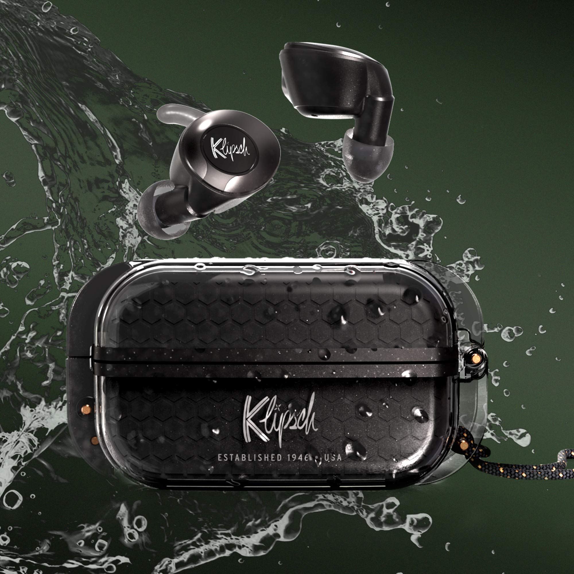 Klipsch T5 II sportowe słuchawki Bluetooth czarne