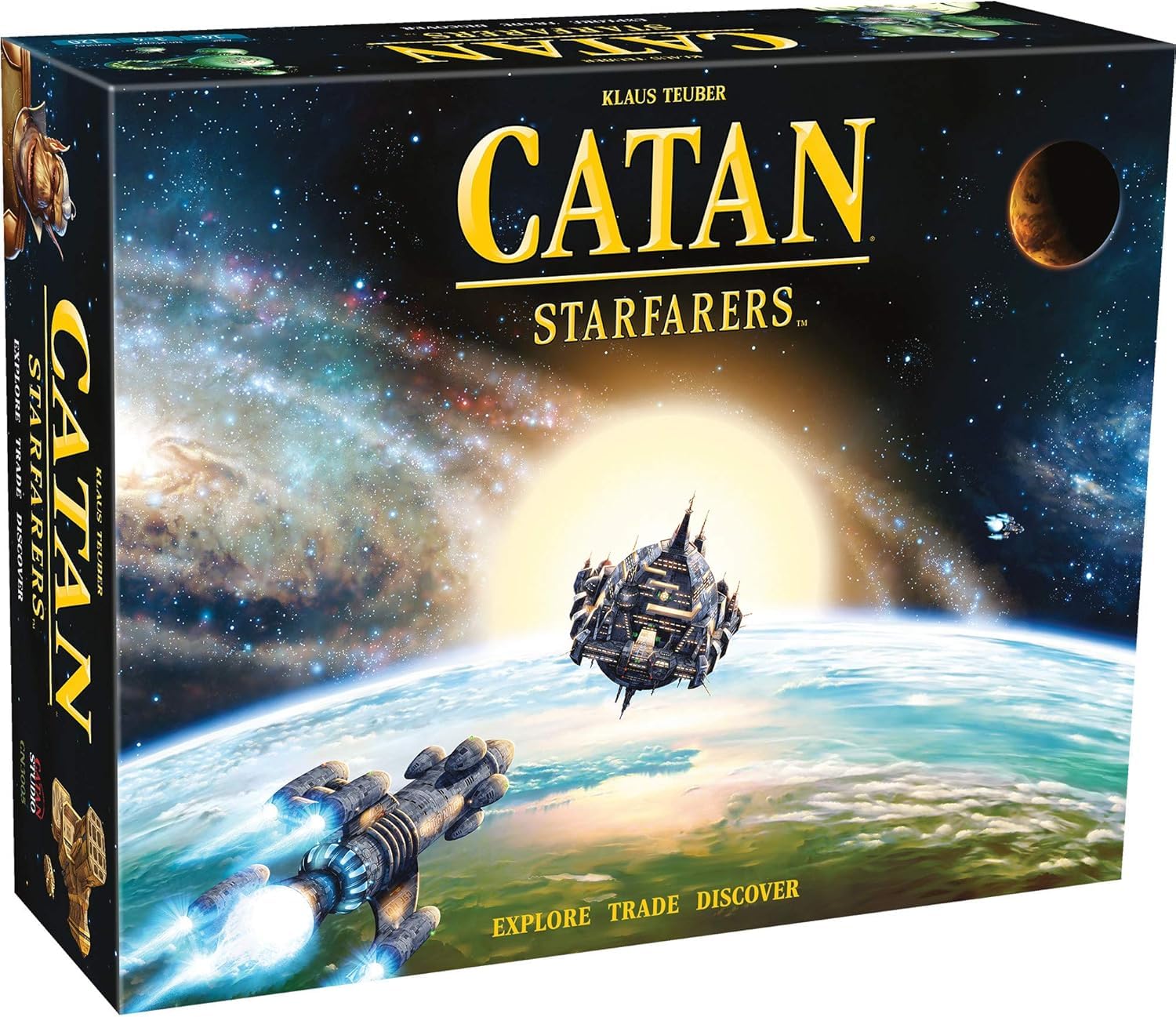 Photo 1 of CATAN Starfarers Board Game - Compete for Galactic Council Ambassadorship! Strategy Game, Family Game for Kids and Adults, Ages 14+, 3-4 Players, 120 Minute Playtime, Made by CATAN Studio