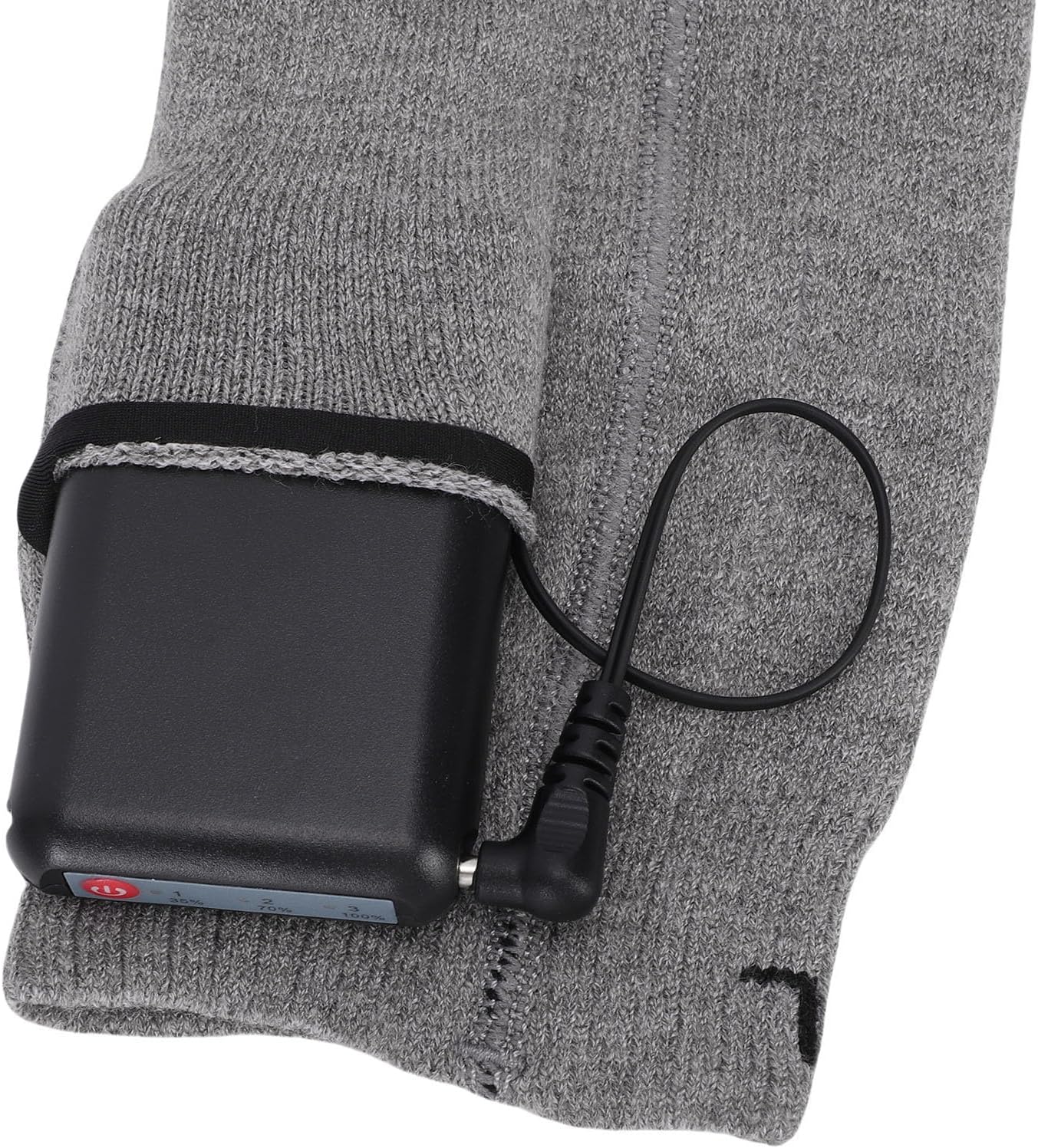 1 Pair Electric Heated Socks Dual Sided 3D Heating Technology Foot Warmer Ergonomic Design Comfortable Touch Warm Socks with Resisting Fiber Material for Home Outdoor