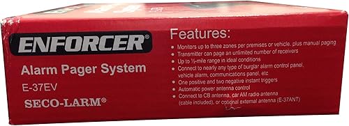 Miniatura 4 de Seco-Larm Sistema de localización de alarma E-37EV, monitorea hasta tres zonas por local o vehículo, localización manual, salida de 4 W, rango de