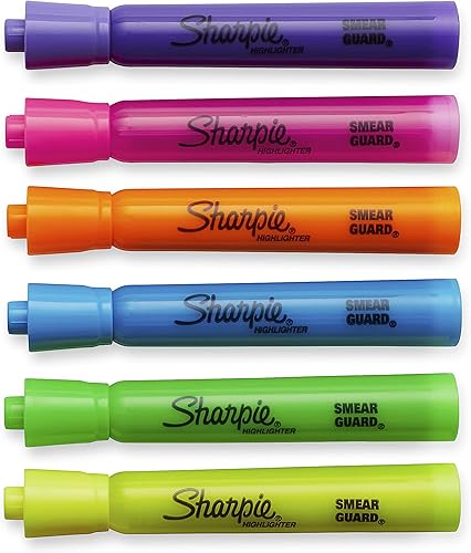 Miniatura 3 de SHARPIE Resaltadores de tanque, punta de cincel y marcadores permanentes SHARPIE, punta ultrafina, marcadores permanentes de tamaño King negro y
