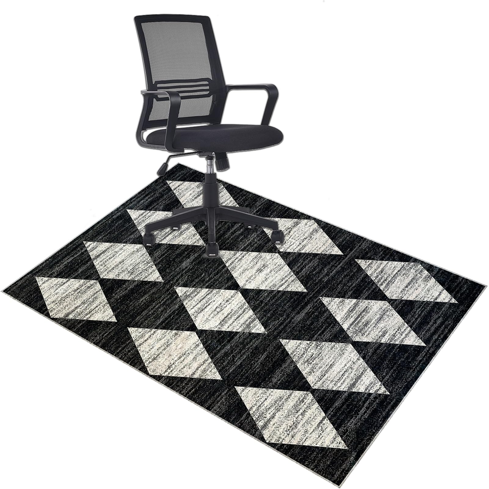 Heavy Duty Office Chair Mats for Carpeted and Hardwood Floor Low pile Chair Mat Soft and Comfortable Carpet Protectors Chair Mat Anti Slip Computer Desk Chair Mat Floor Gaming Chair Mat 150 x 170 cm