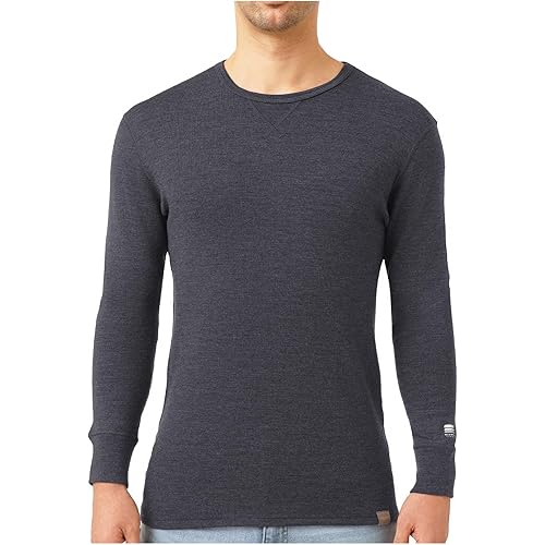 MERIWOOL Mens Base Layer 100% Merino Wool Heavyweight 400g Thermal Shirt for Men