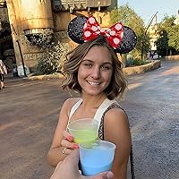 Vista 231 de FANYITY Orejas de ratón, diadema de lentejuelas con orejas de ratón para niños, niñas y mujeres (MN)