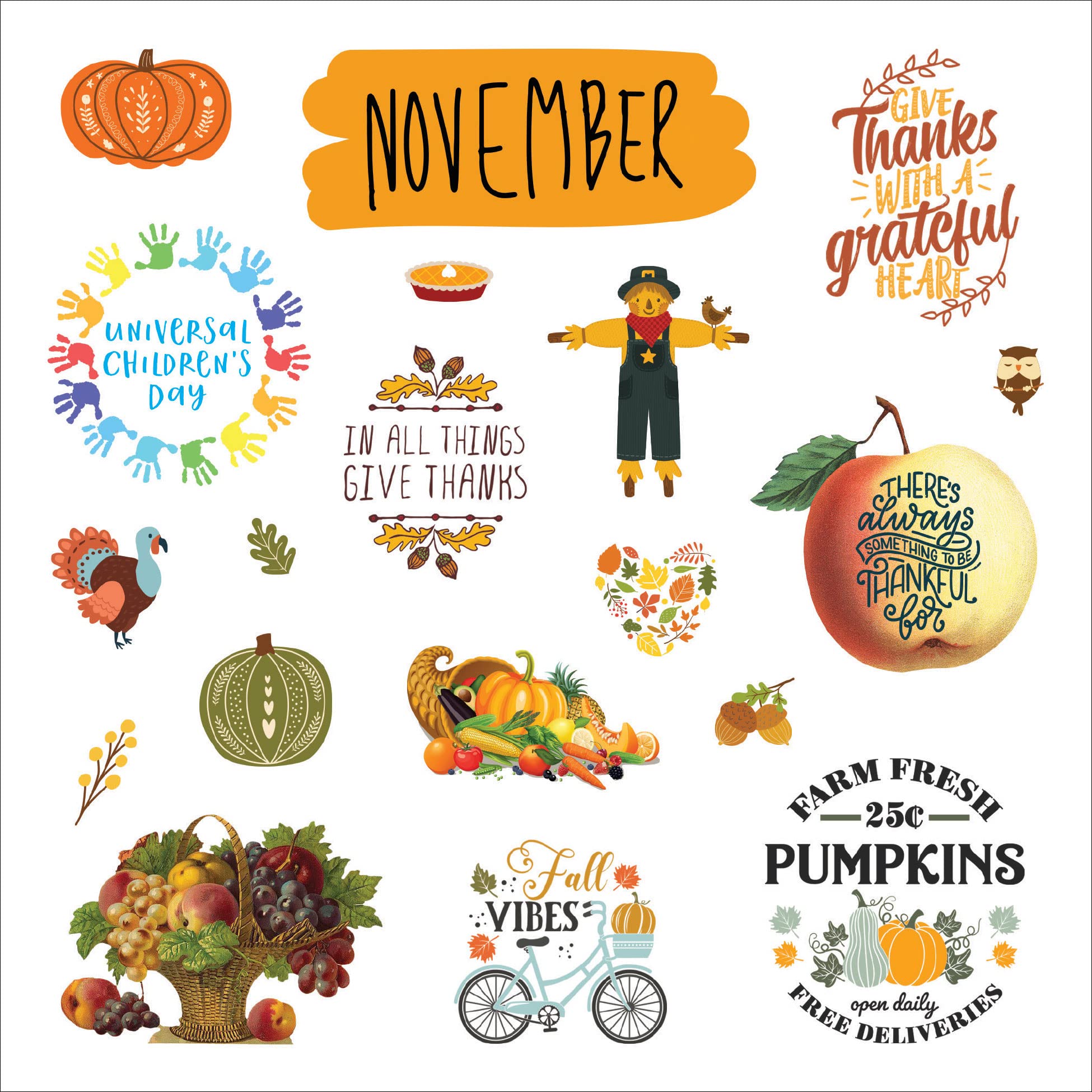 A Year in Stickers: Fun Pictures and Words to Highlight Celebrations