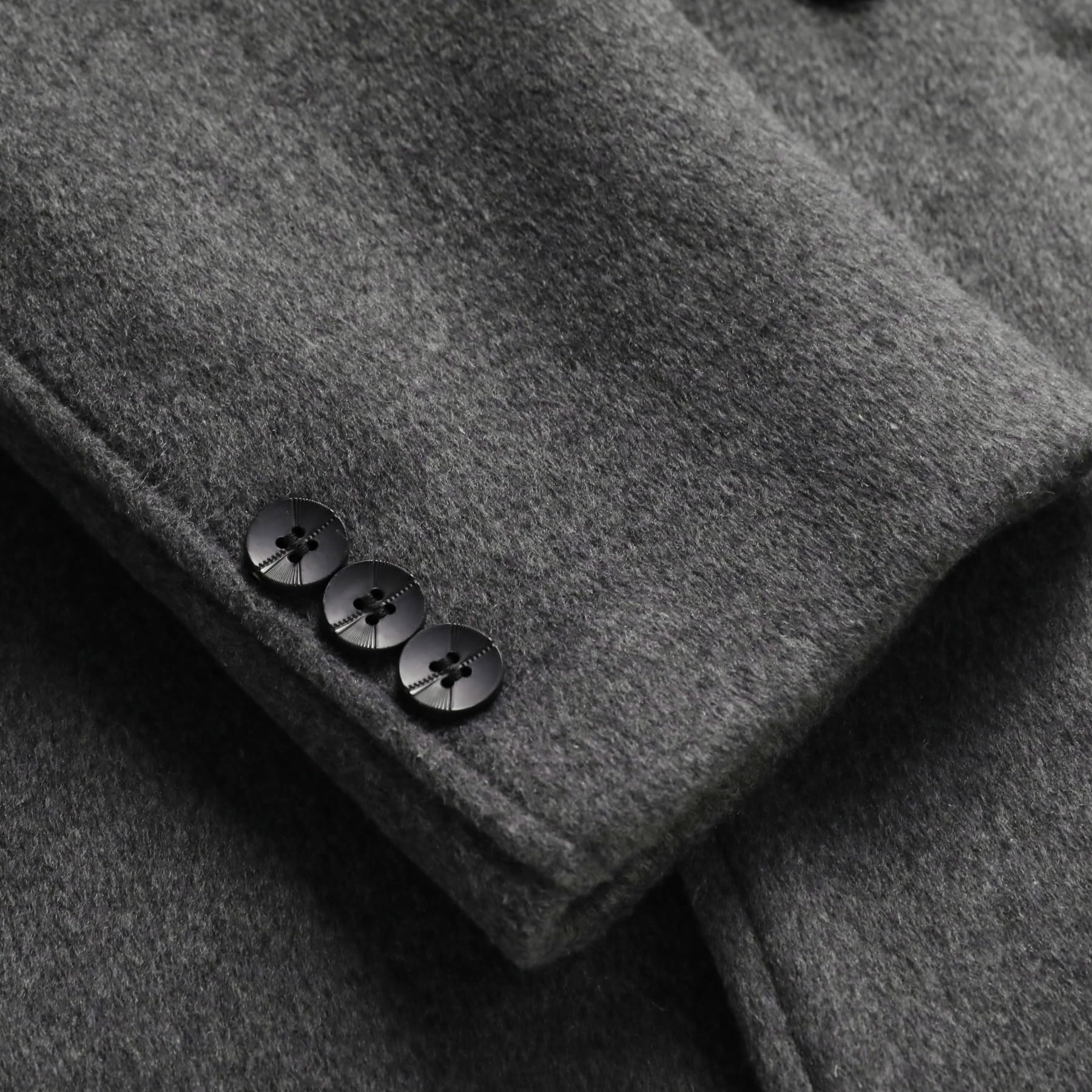 Allthemen Cappotto da Uomo Invernale Lungo Trench Coat Doppiopetto Caldo Casual Lana Coat Slim Fit Business Outerwear a Vento