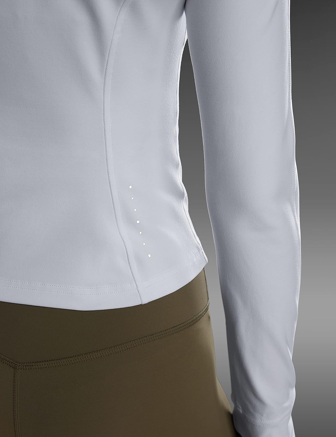 CRZ YOGA Butterluxe Waist Length Jackets for Women - Full Zip Athletic Track Tops with Thumb Holes Pockets - Image 6