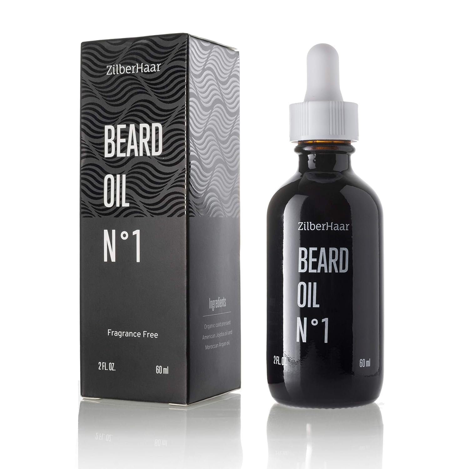 ZilberHaar Beard Oil N 1 Pure, Organic Moroccan Jojoba