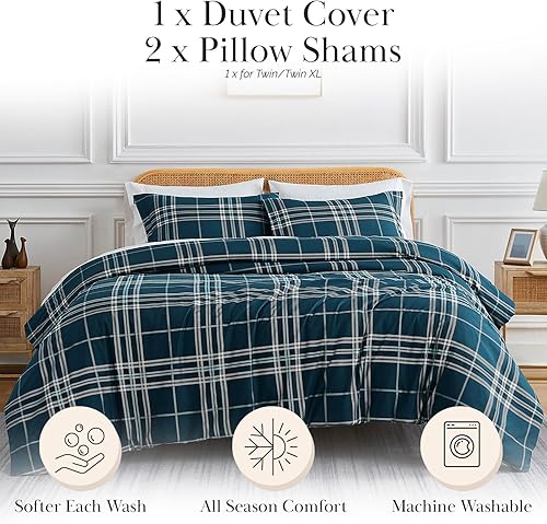 Miniatura 2 de Southshore Fine Linens - Juego de fundas para edredón de gran tamaño, 3 piezas