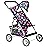 fash n kolor - Deluxe Baby Doll Stroller Toy with Big Wheels - Flower Design with Basket in The Bottom - Dolls to Play Baby Doll Stroller for Girls, Toddler Play Toy Doll Buggy Carriage Foldable