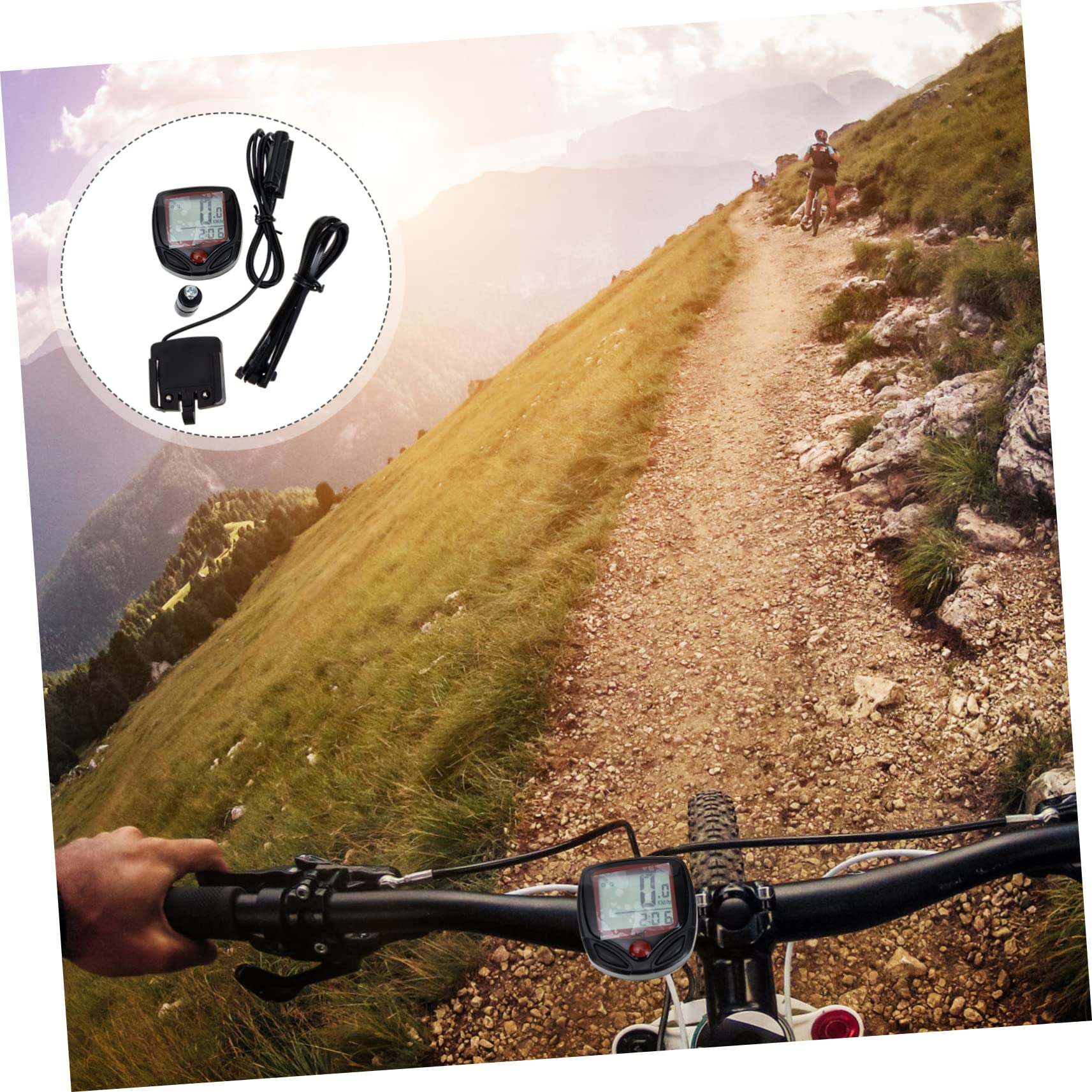 Toyvian Velocímetro para Bicicleta Ordenador Accesorios para Bicicleta Acuática Odómetro para Bicicleta Velocímetro De Montaña Velocímetro para Bicicleta Velocímetro Portátil para