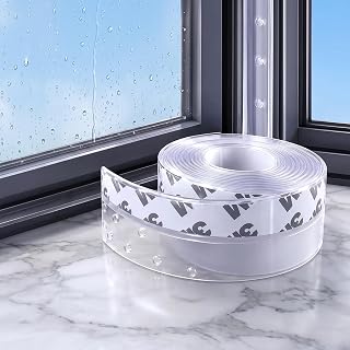 33ft Weather Stripping - Self-Adhesive, Soundproof, for Doors/Windows，Width 1 inch