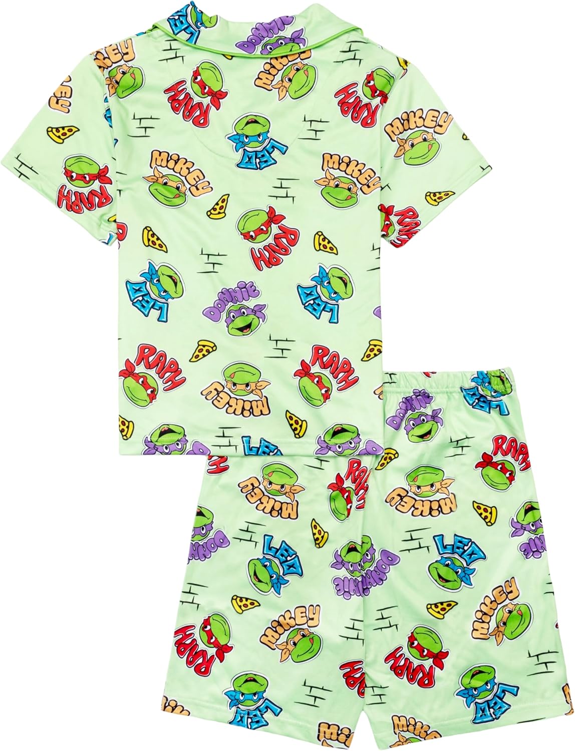 Nickelodeon Boys' 2-piece Loose-fit Button Down Matching Pajama Set, Soft & Cute for Kids