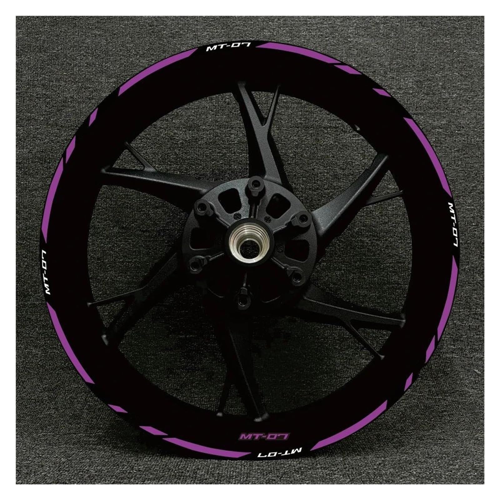 Motorcycle for Yamaha MT-07 2022 Reflective Wheel Stripe Sticker Set Waterproof Rim Decals Motorbike(Color25)