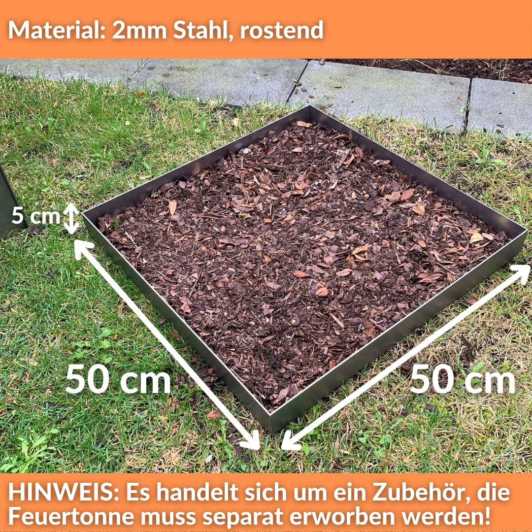 Aschewanne für 78cm Feuertonne | Zubehör für Feuertonnen | Robust & Aus Hochwertigem Stahl | Aschewanne Für Feurige Momente im Garten