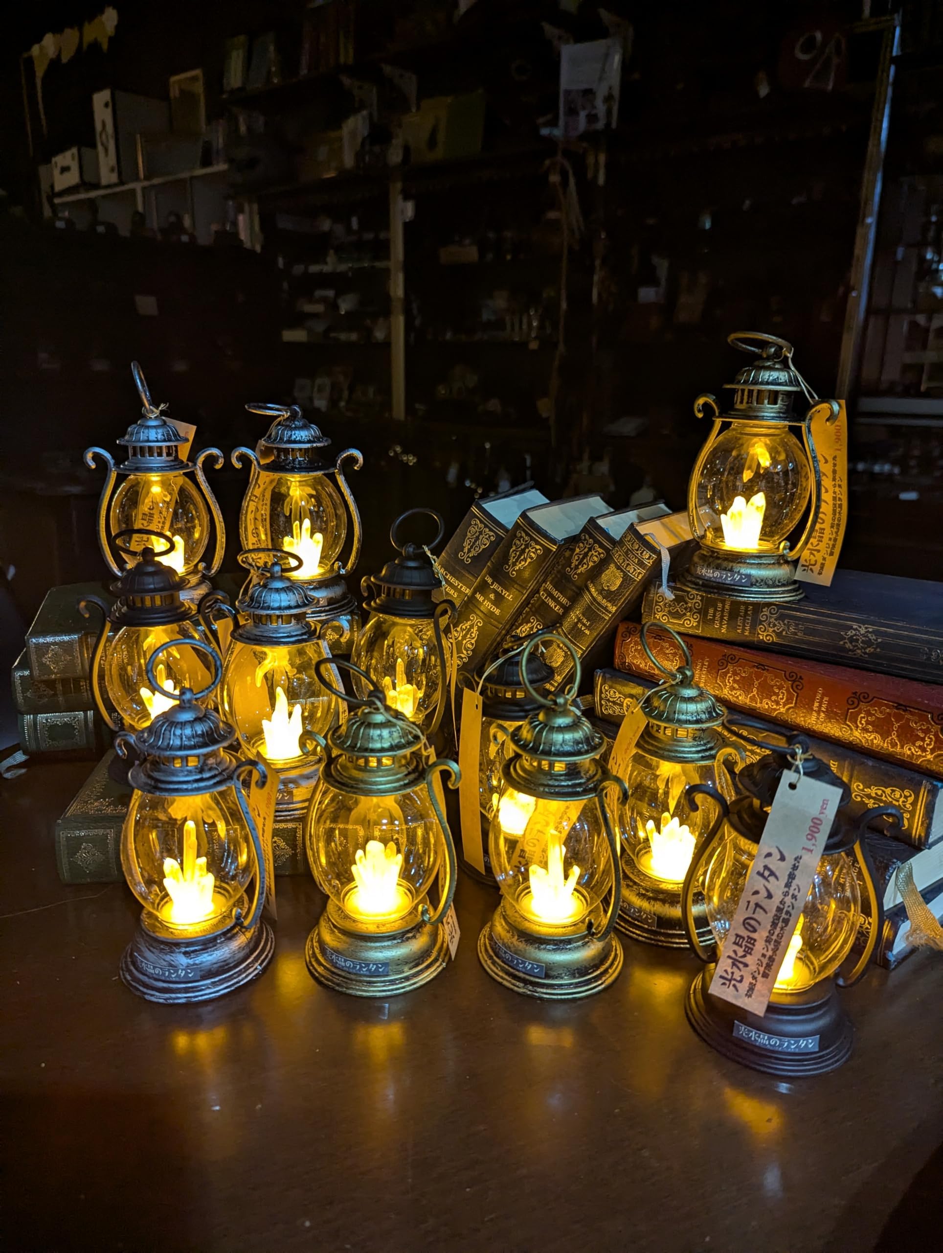Amazon.co.jp: 光水晶のLEDランタン(アンティークゴールド