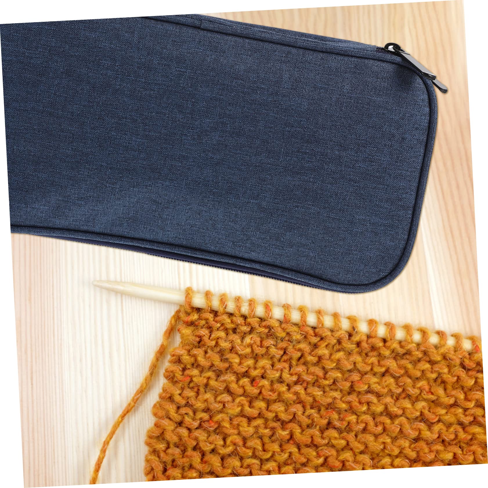 NUOBESTY Bolsa De Almacenamiento De Lana Organizador De Ganchillo Accesorios De Tejido Bolsas De Viaje Estuche Para Agujas De Ganchillo Organizador De Agujas De Tejer Bolsa De Tela