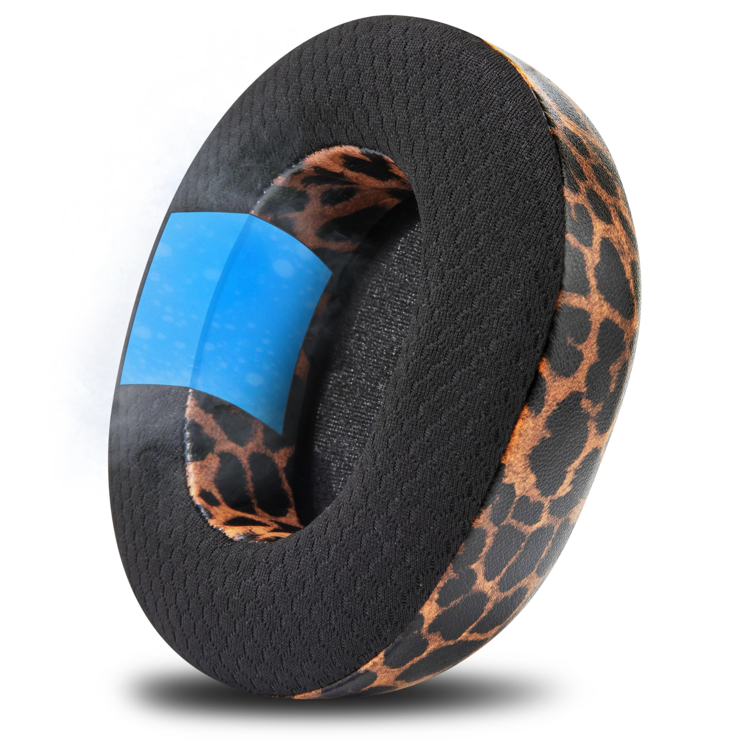 WC Modkit V2 Nova Pro Wireless, Pro Omni ed Elite - Cuscinetti in gel, fascia extra larga e piastre laterali per Arctis Nova Pro Wireless, Nova Elite e Nova Pro Omni di Wicked Cushions | Leopard