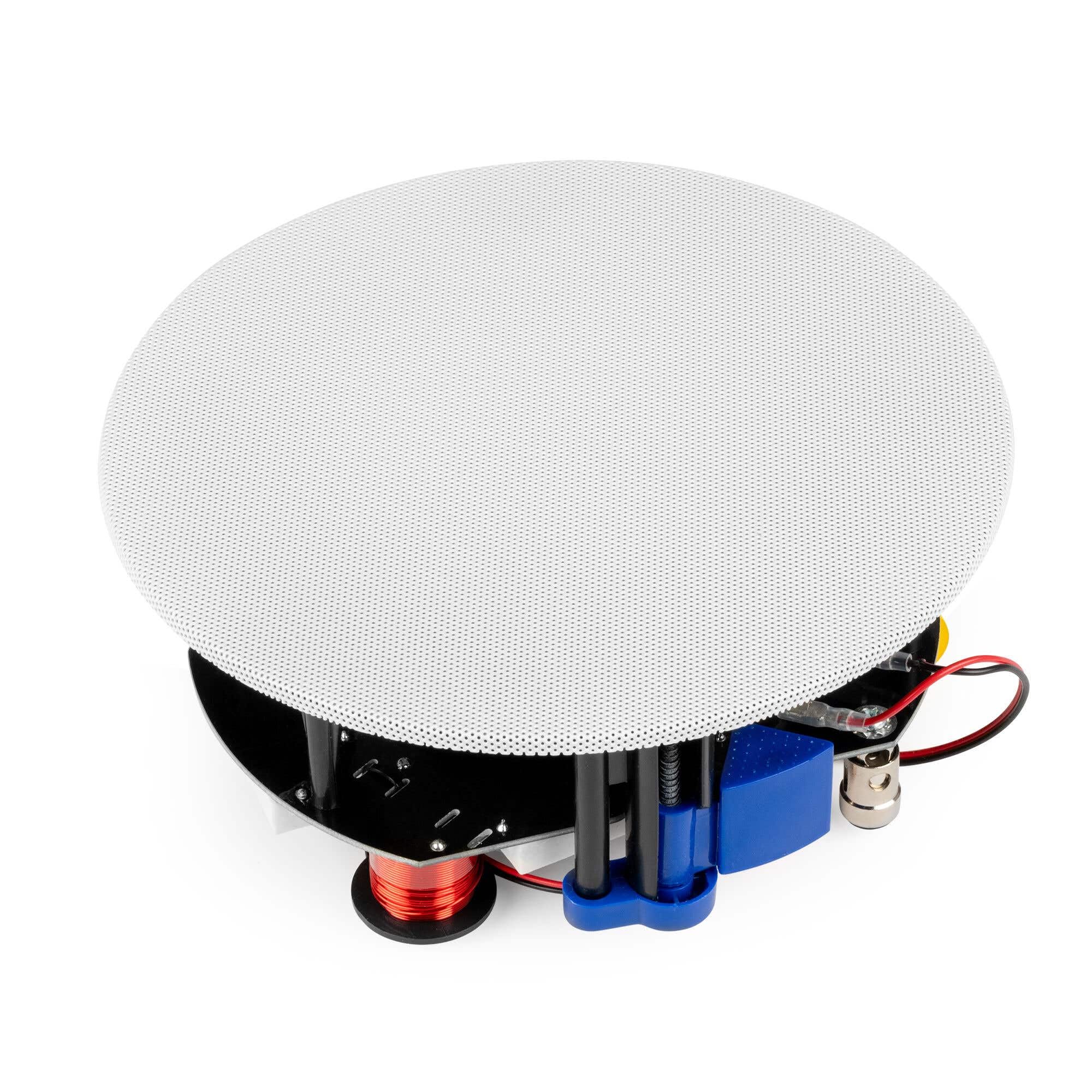 Power Dynamics KVCS5 HQ - Haut-Parleur de Plafond 5,25″ IP44 Blanc - Enceinte encastrable résistante à l’humidité pour Salle de Bain, Commerce et terrasse Couverte