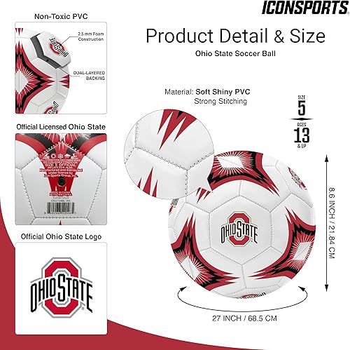 Miniatura 4 de Icon Sports Official NCAA Team Soccer Ball