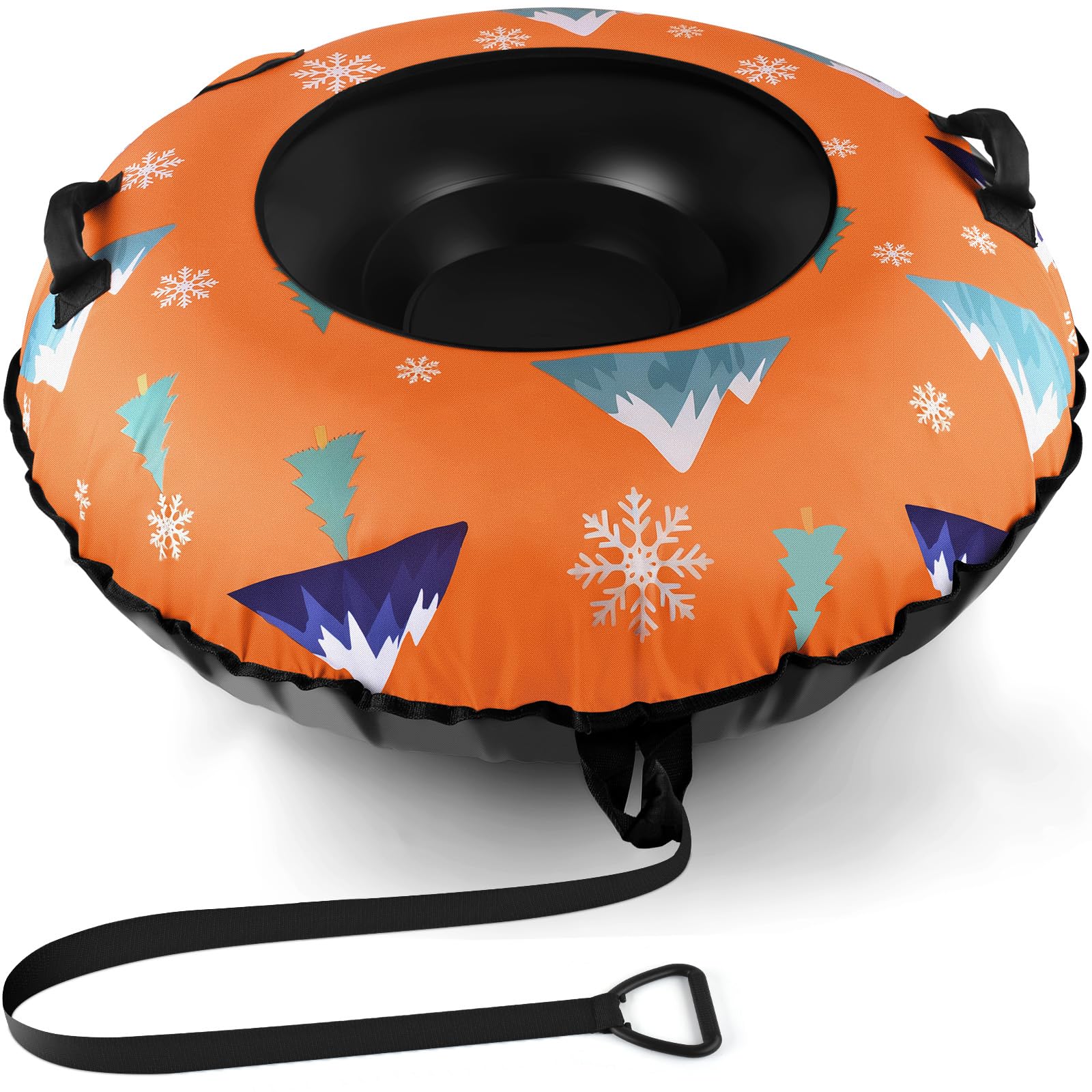 BROTOU Trineo inflable de nieve 120 cm con asas y funda