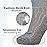 +MD Diabetic Socks for Men Women-6 Pairs, Non-Binding Extra Wide Ankle Socks, Circulator Socks for Edema 13-15 Grey