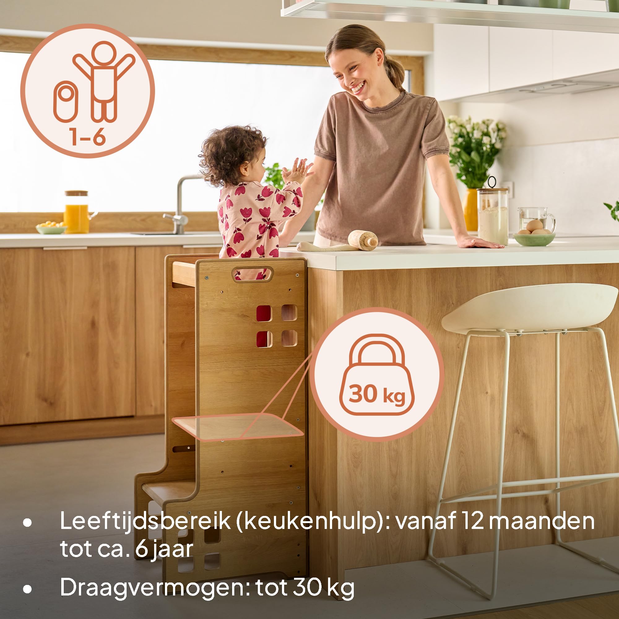 LIONELO CASS Torre Montessori per bambini 3in1, Da 1 Anno Fino a 30kg, Aiutante cucina, Libreria Scaffale e torre di apprendimento per bambini, Stabile e Sicurezza (Nero)