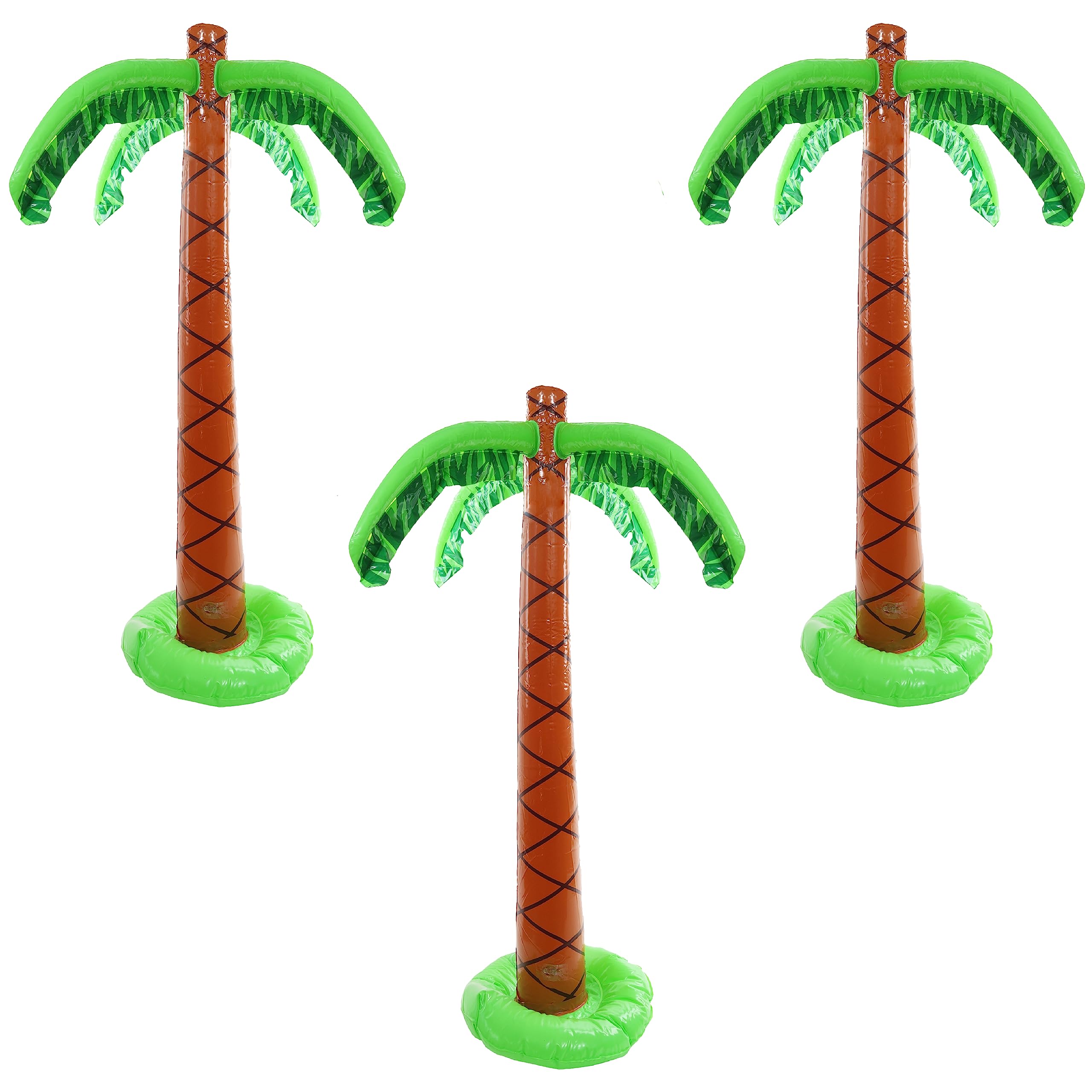 Inflatable Palm Tree Fancy Dress Decoration 152.4cm / 5ft Summer Tropical Hawaiian Party Prop - Pack of 3 — image 1