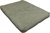 Gold Bond 6 All Cotton Futon Mattress, Sage Microfiber, Queen, Green