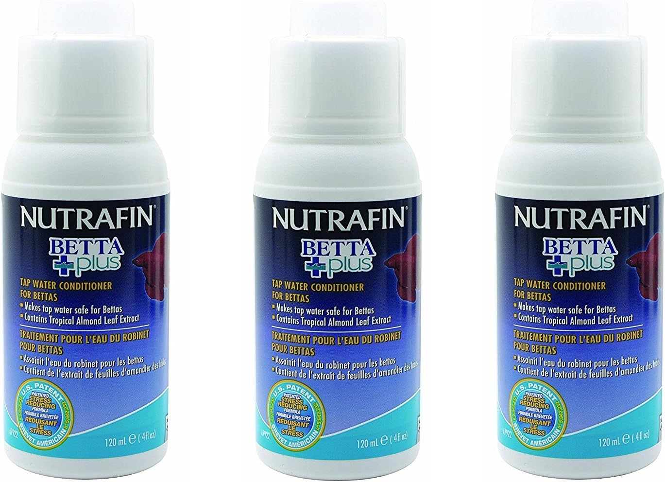 Nutrafin (3 Pack) Betta Plus, 4 Ounces Each