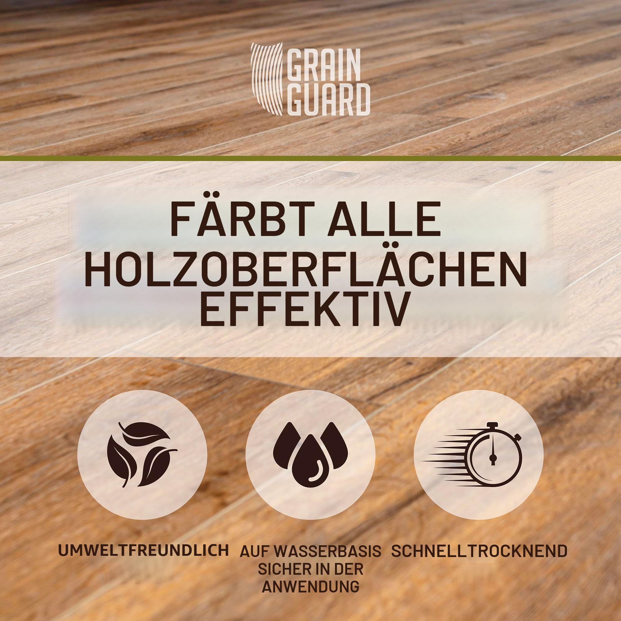 Holzbeize | Sehr Rotes Mahagoni | 500ml | Wasserbasiert & Geruchsarm | Umweltfreundlich und Nicht Toxisch | Holzbeize für Innenmöbel | Einfache Anwendung | Schnelltrocknend
