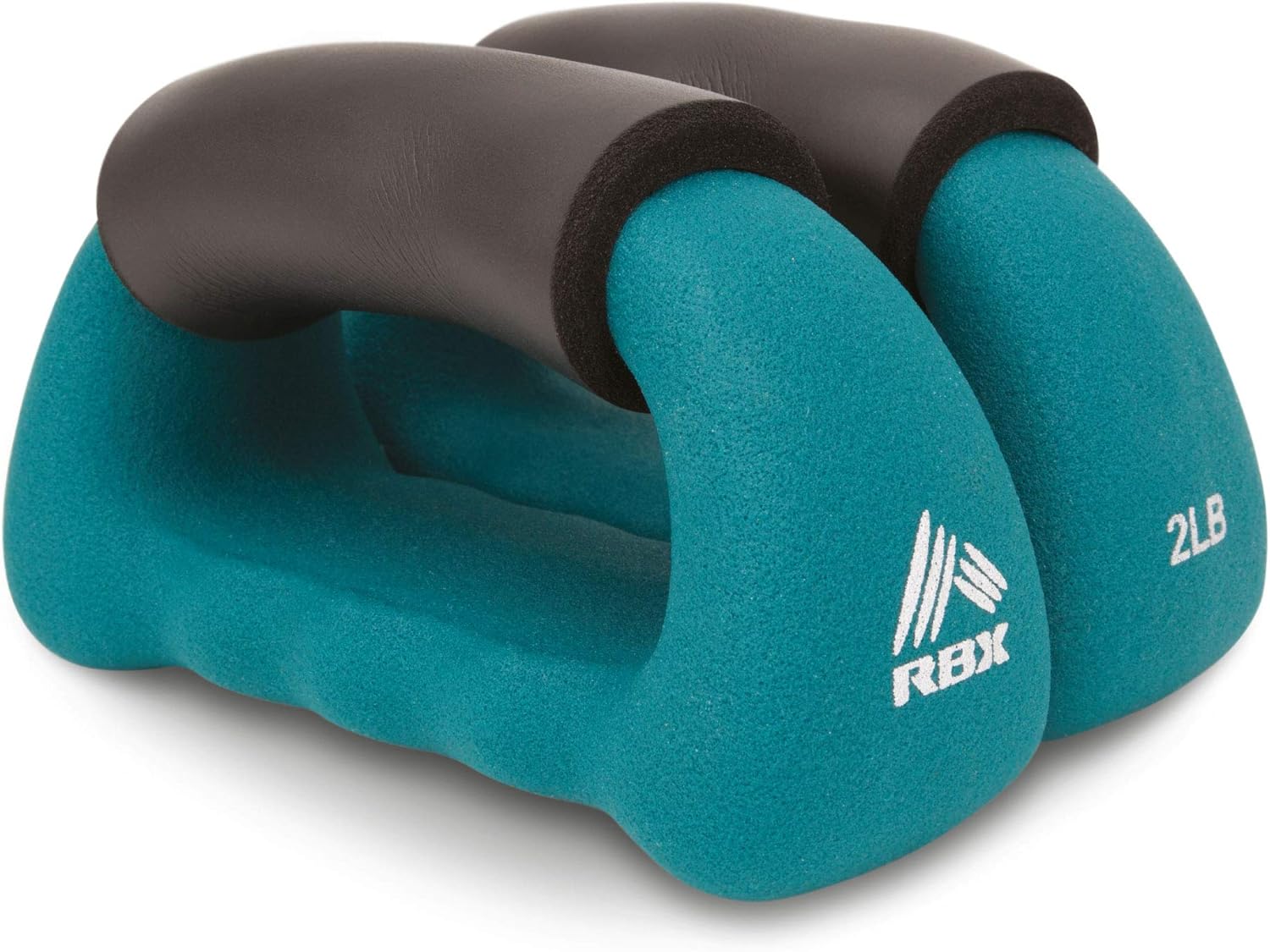 RBX PushUp Bars & 2Pound Hand Weights Combo for Fitness and Physical Therapy