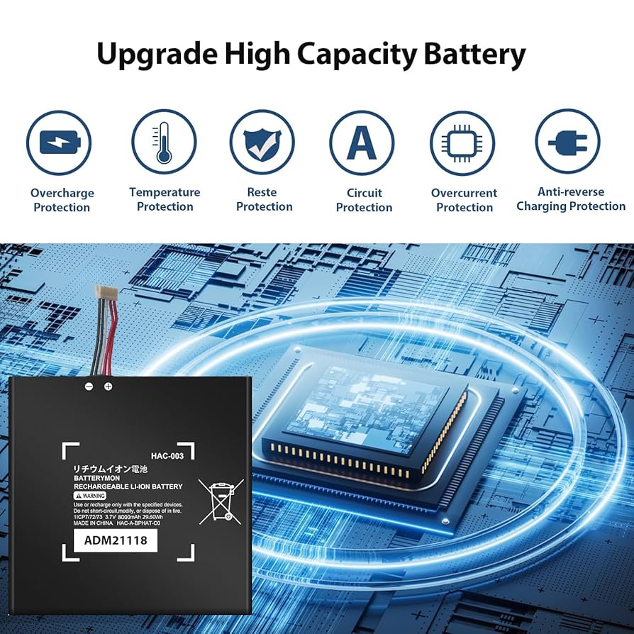 Amazon.com: DRECHAS [8000mAh] HAC-003 Battery, 2025 New