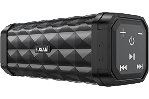 BUGANI Bluetooth Speakers with Impressive 100ft Wireless Range