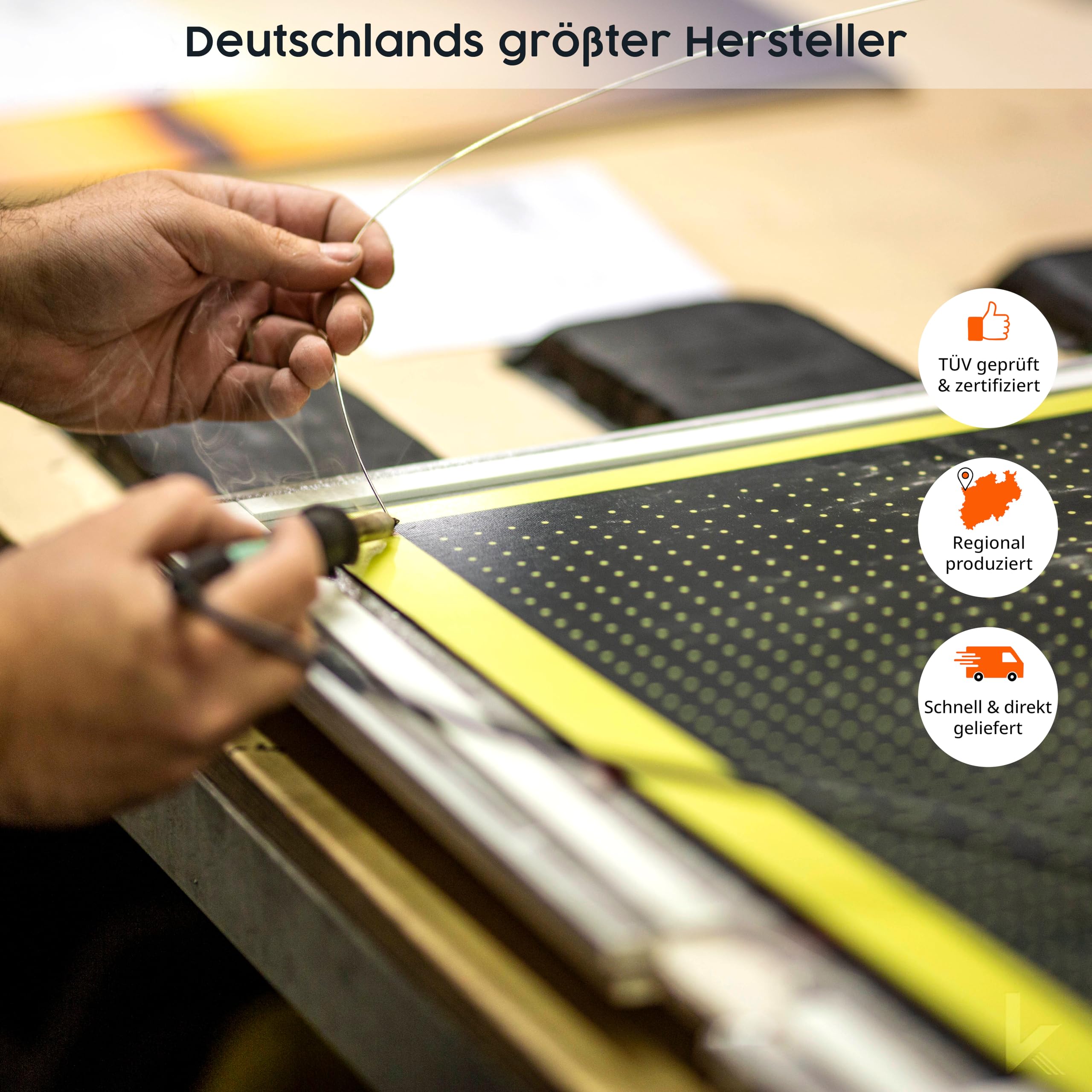 Könighaus Panorama Bildheizung 1200 Watt Infrarot Wandheizung Smart Thermostat 18-29 m² weißer Rahmen Sternenhimmel 2 TÜV SÜD