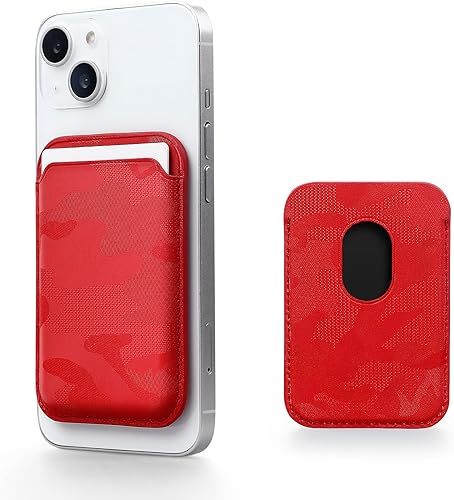 Miniatura 7 de WALLFID Magsafe - Cartera de cuero compatible con iPhone 15141312 ProMaxPlusMini, tarjetero RFID con imán Magsafe, Blanco