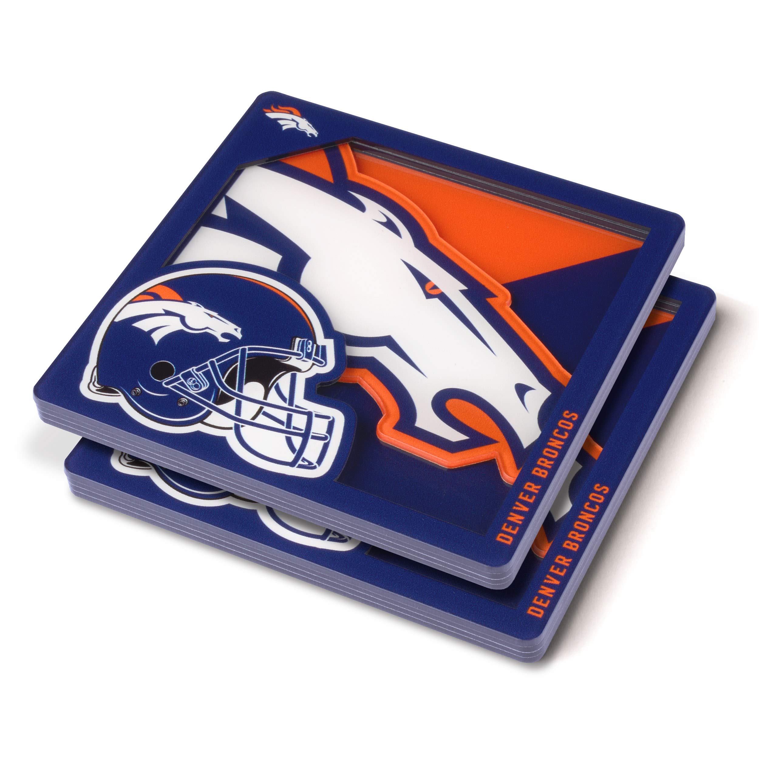YouTheFan NFL Denver Broncos Logo Series Coaster