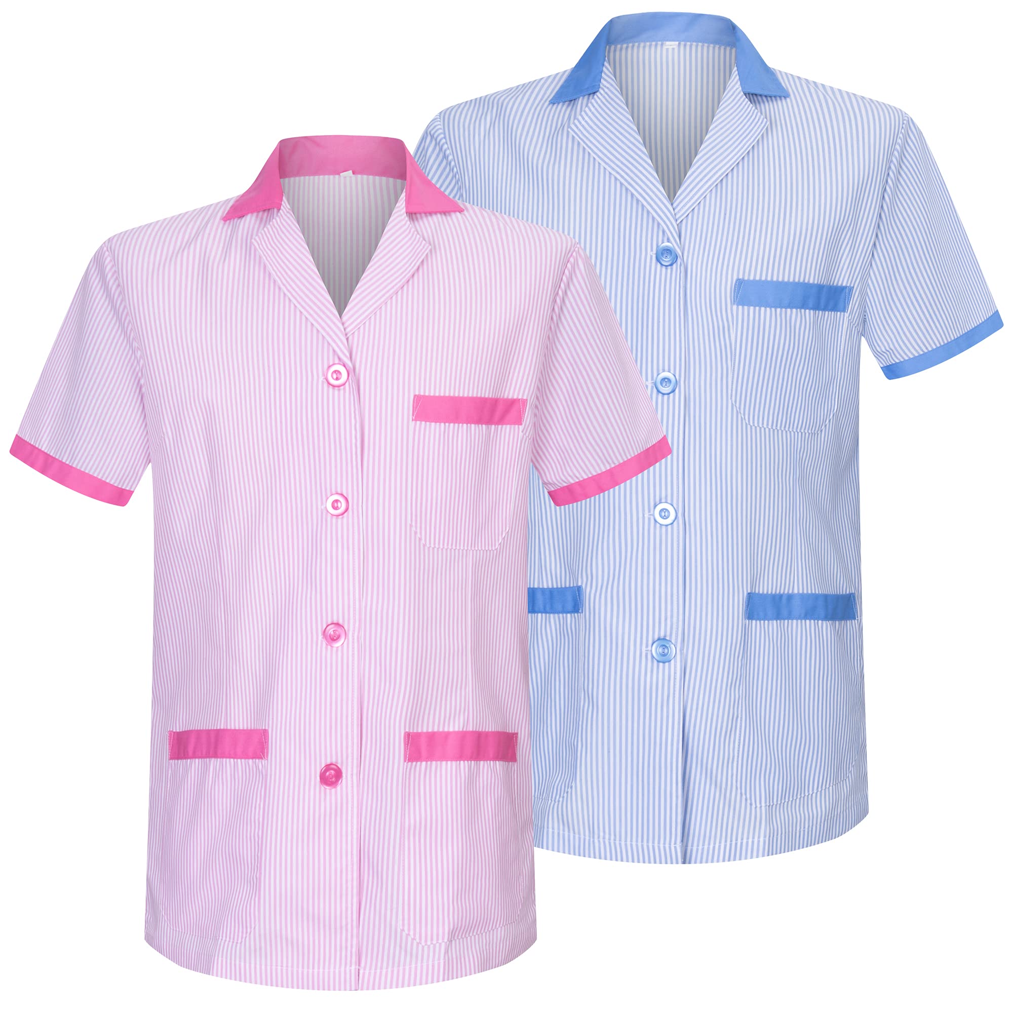MISEMIYA Pack * 2 Pcs - Camisa Sanitario Mujer Y Hombre T820 Camisa de utilidades de Trabajo Unisex Adulto (Pack de 1)