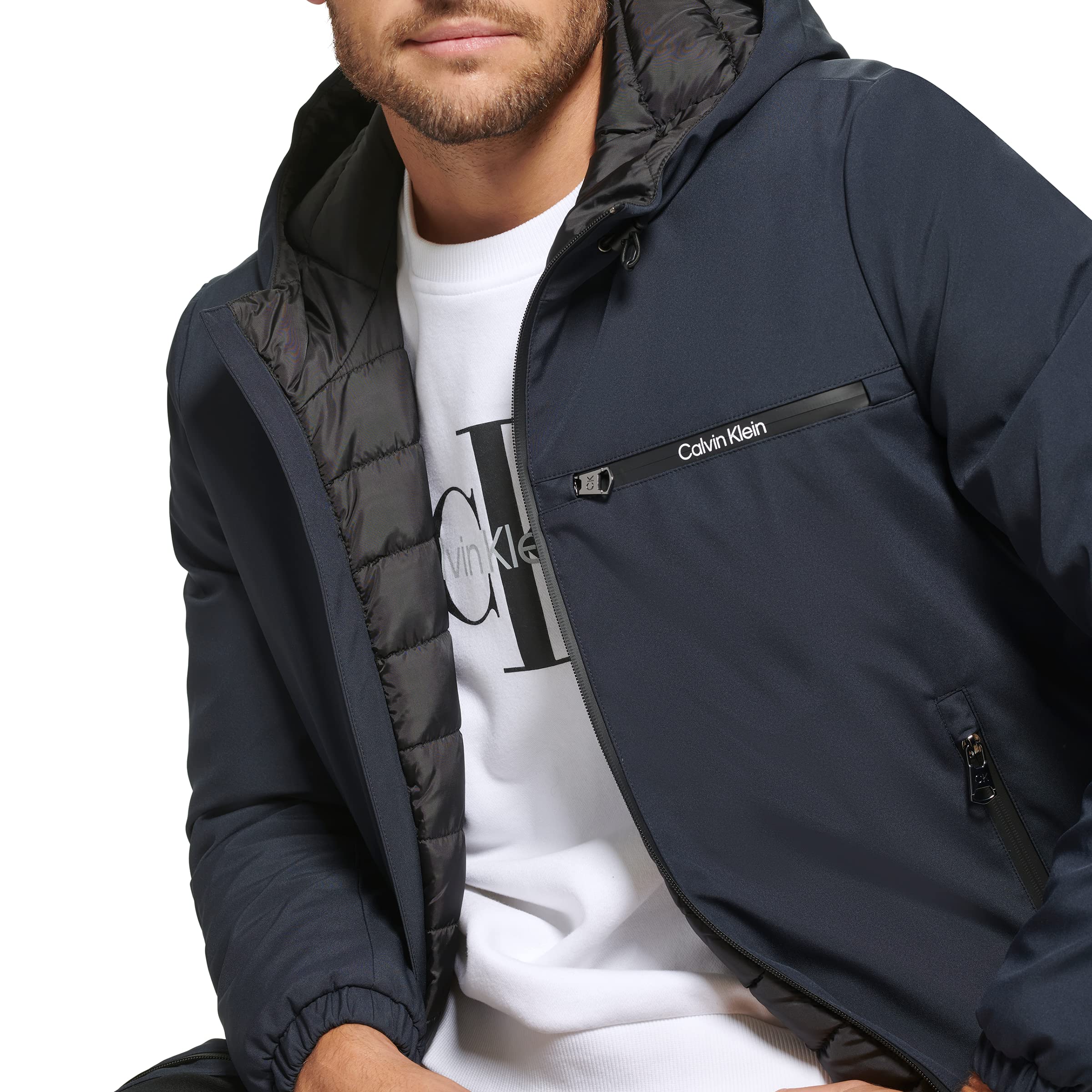 Calvin Klein Men's Hooded Windbreaker