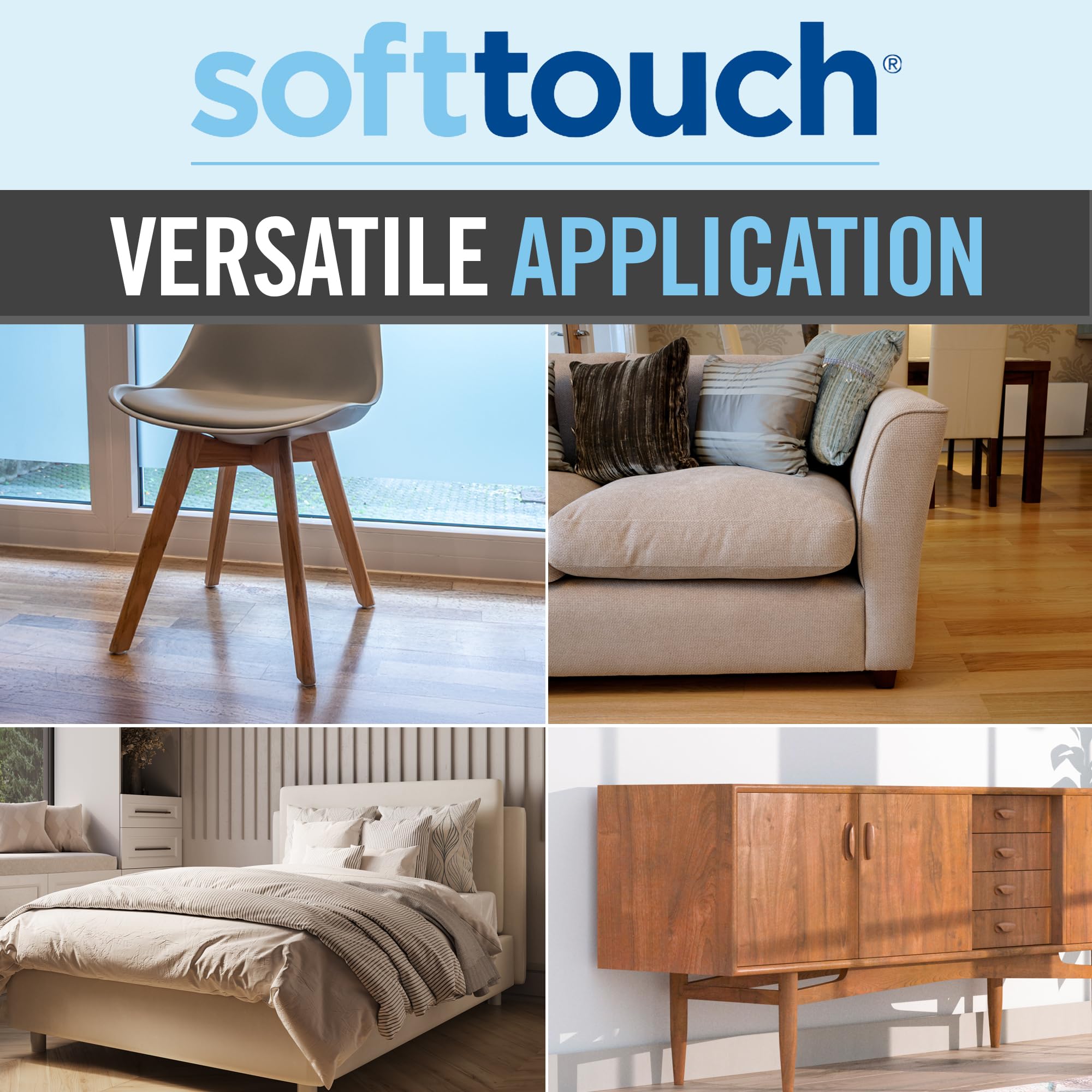 Self-stick 1 "muebles almohadillas de fieltro para superficies duras (16 piezas) – marrón, redondo, marrón, 4728595N