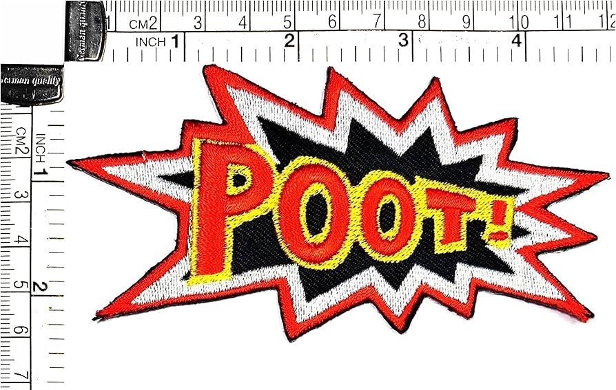 ⠉̮⃝︎︎ 綿毛 ⠉̮⃝︎︎ Amazon.com: Kleenplus 2pcs. POOT! Embroidered Patch Fabric