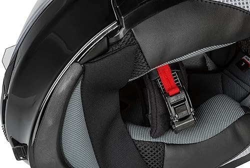 Miniatura 6 de GMAX MD-01S - Casco modular de nieve sólido con hebilla de liberación rápida (negro mate, grande) - Aprobado por FMVSS 218