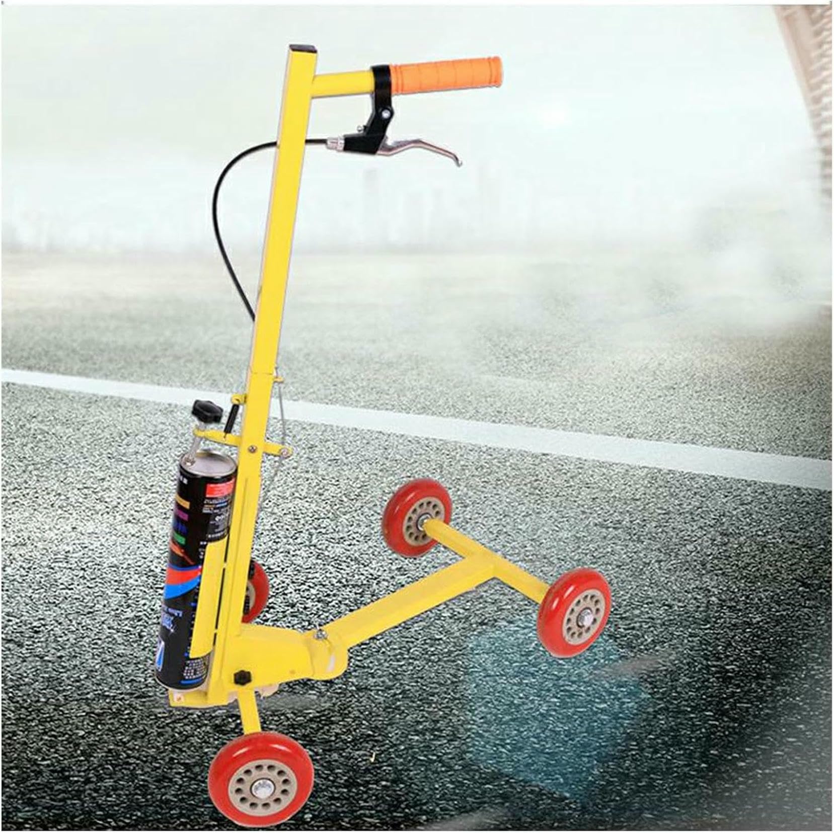 asdchZen Line Marking Machine For Road And Field, Wheel Transfer Spray For Marking Playgrounds And Parking Lots, Ideal For Sports Field Applications