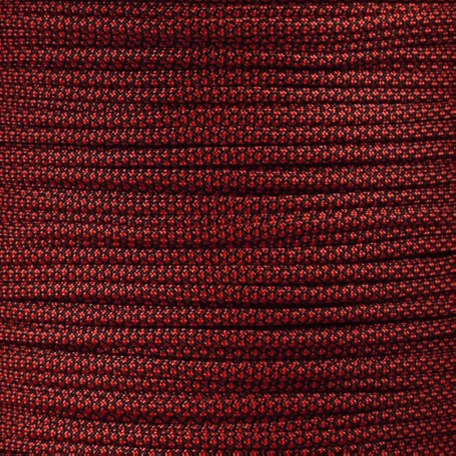 Paracord Planet 10 20 25 50 100 Foot Hanks and 250 1000 Foot Spools of Parachute 550 Cord Type III 7 Strand Paracord (Burgundy 100 Feet) — view 188