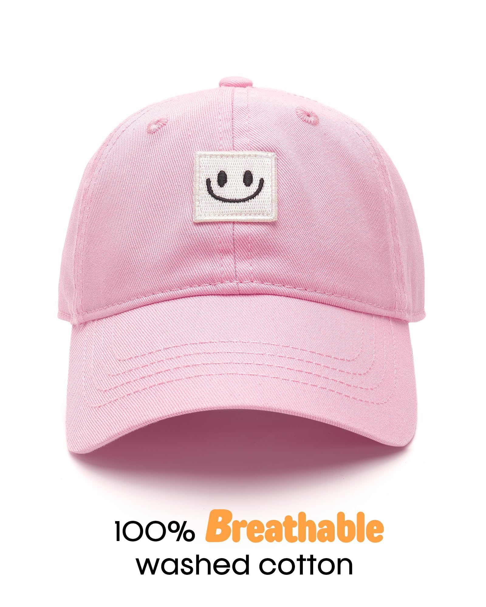 FURTALK Kids Toddler Baseball Hat Boys Girls Adjustable UPF50+ Washed Cotton Baseball Cap