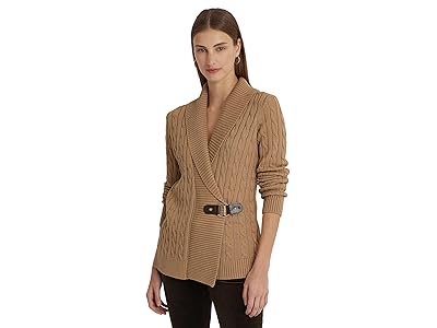 Lauren Ralph Lauren Petite Buckled Cotton Sweater Women