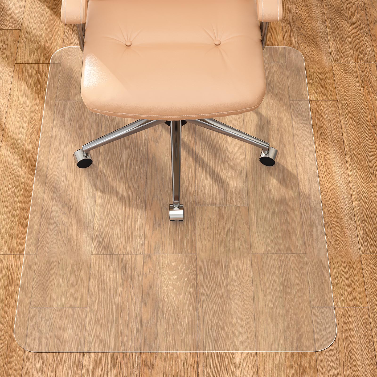 Tonaus Chair Mat for Hard Floor Office Chair Mat Desks Mats Large 48 36 3x4 Transparent Clear PVC